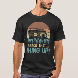 T-shirt Retro Camper Vintage De Retour Que Chose En Campin