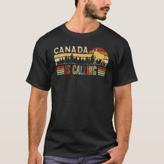 T-shirt Retro Canada Appelle Touriste Canadien Vintage