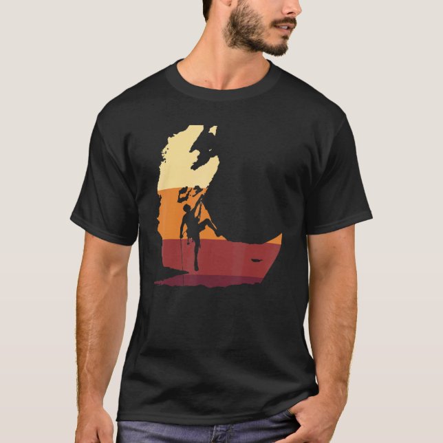 T-shirt Retro Canyoning Climber Climbing Canyon Tour Canyo (Devant)