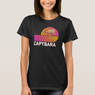 T-shirt Retro Capybara Vintage Pour Animal 1