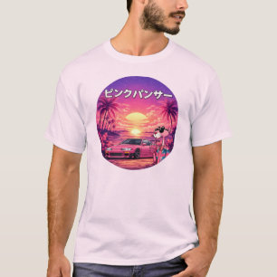 T-Shirt Rétro Car Aesthétique Voiture Coucher de S