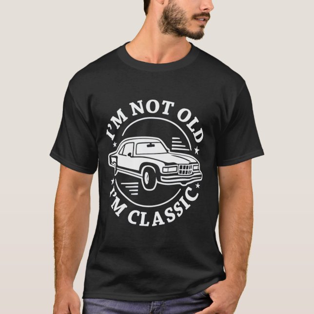 T-shirt Retro Car Graphic Drôle Citation Tee (Devant)