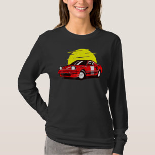 T-shirt Retro Car Sunset Classique Vintage Novelty Hommes 