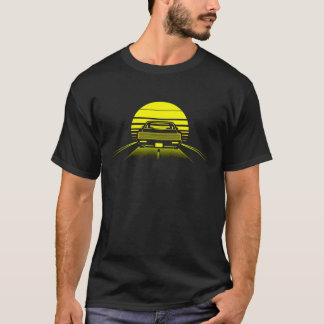 T-shirt Retro Car Sunset Drive | Synthwave Car Road