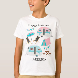 T-shirt Retro Caravan Camping Cute P