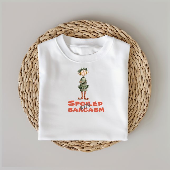T-shirt Retro cartoon elf sarcasm phrase (Créateur téléchargé)