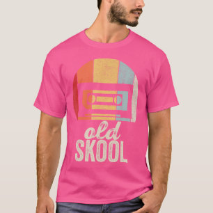 T-shirt Rétro Cassette Tape Chemise Vielle École Musique V