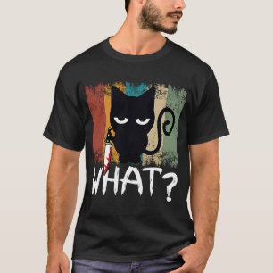 T-shirt Rétro ce que ca pour les femmes garçons chat