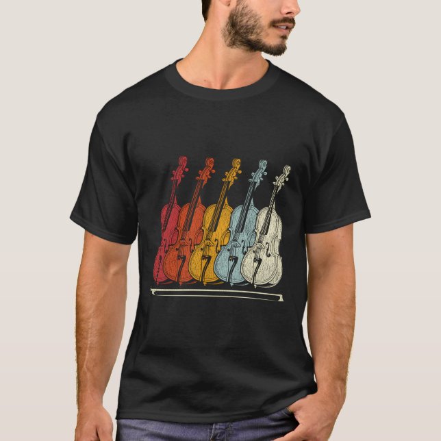 T-shirt Retro Cello (Devant)
