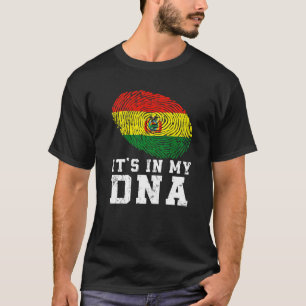 T-shirt Retro C'est dans mon Adn Bolivie Drapeau patriotiq