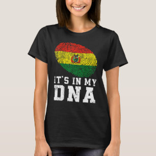 T-shirt Retro C'est dans mon Adn Bolivie Drapeau patriotiq