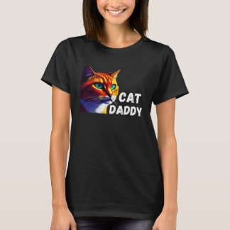 T-shirt Retro Chat Papa Vintage Avec IA Chat 1