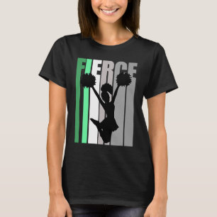 T-shirt Retro Cheerleader Fierce Anniversaire Strong Keep