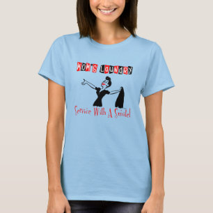 T-shirt Rétro chemise d'amusement de la blanchisserie de