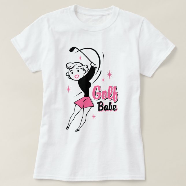 T-shirt Rétro chemise de bébé de golf (Design devant)