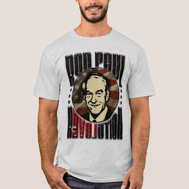 T-shirt Rétro chemise de Ron Paul (Devant)