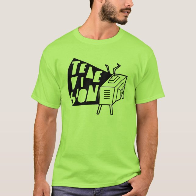 T-shirt Rétro chemise de TÉLÉVISION (Devant)