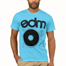 Rétro chemise de Tourne-disque d'EDM