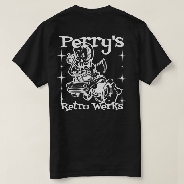 T-shirt Rétro chemise d'obscurité de Werks de Perry (Design dos)