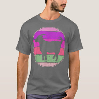 T-shirt Retro Chèvre Vintage Chèvre ferme animale ferme ag