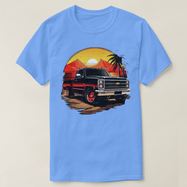 T-shirt Retro Chevy Silverado (Design devant)