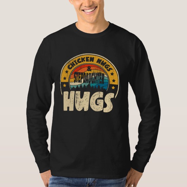T-shirt Retro Chicken Nugs Nuggets Foodies  Stepdaughter H (Devant)