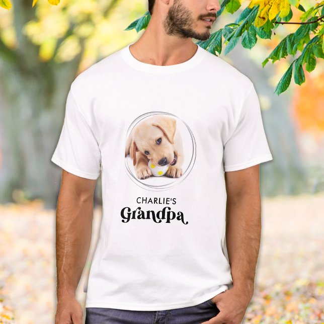 T-shirt Retro Chien GRANDPA Personnalisé Chiot Animaux de  (Créateur téléchargé)