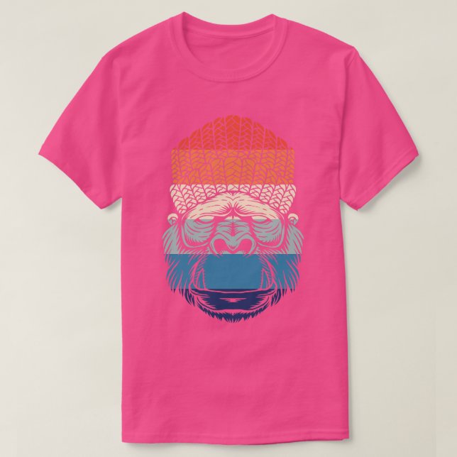 T-shirt Retro Chill Gorilla (Design devant)