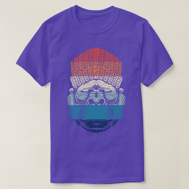 T-shirt Retro Chill Gorilla (Design devant)