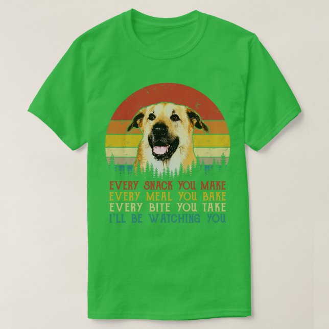T-shirt Retro Chinook Chaque Snack Vous Faites Chaque Repa (Design devant)