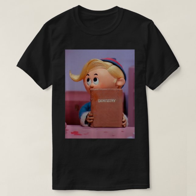 T-shirt Retro Christmas Dentist Hermey Elf Premium (Design devant)