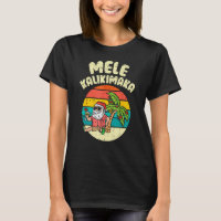Retro Christmas Mele Kalikimaka Père Noël Shaka Ha