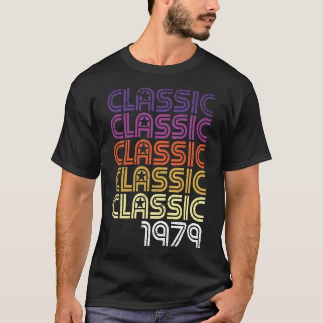 T-shirt Retro Classic Graphic 40 ans 40e anniversaire G (Devant)