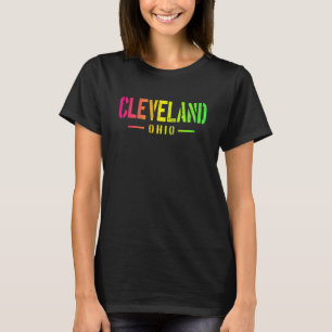 T-shirt Retro Cleveland Ohio pastel vintage CLE souvenir