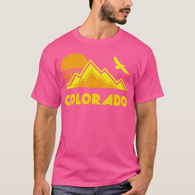 T-shirt Retro Colorado Distressed Randonnée Tee (Devant)