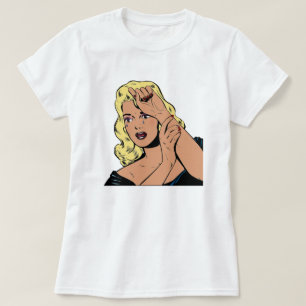 T-shirt Retro Comic Girl