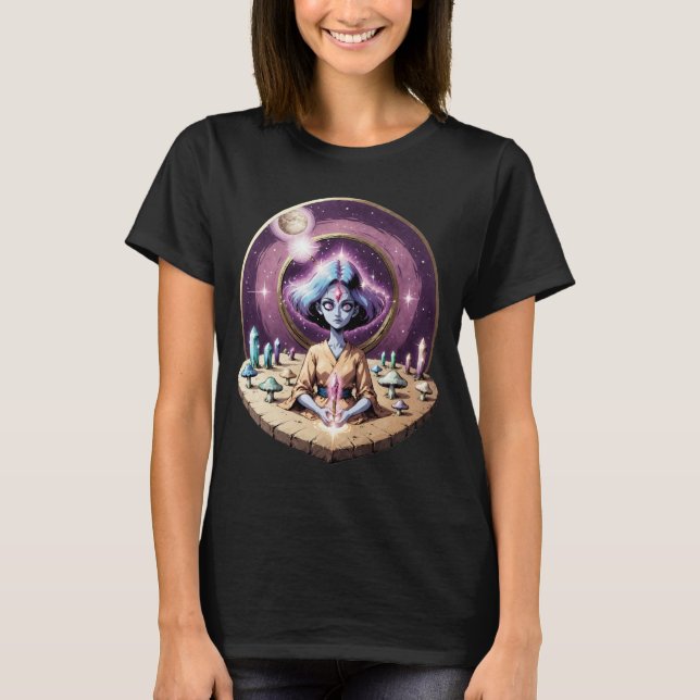 T-shirt Retro Comic Psychedelic Spirit Art (Devant)