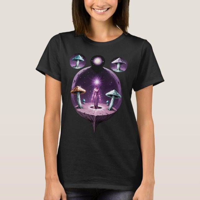 T-shirt Retro Comic Psychedelic Spirit Art (Devant)