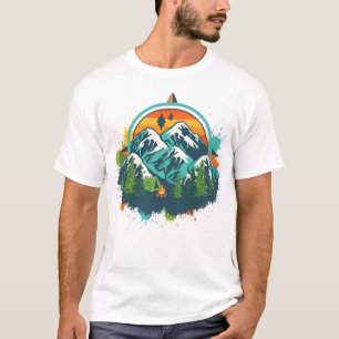 T-shirt Rétro Compass Adventure Tee pour les amoureux de l