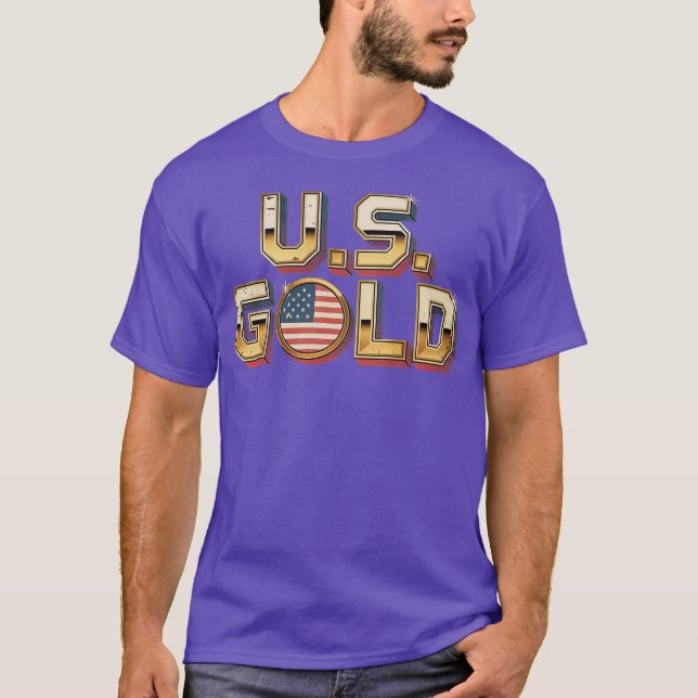 T-shirt Retro Computer Games - US Gold (Devant)