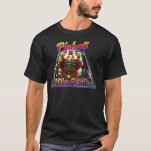 T-shirt Rétro conception de flipper
