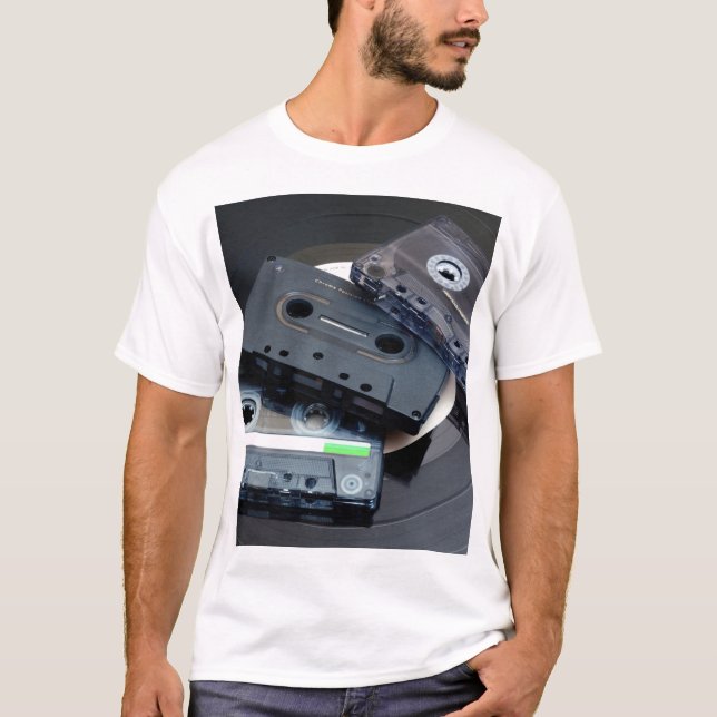 T-shirt rétro conception des années 80 - bandes de (Devant)