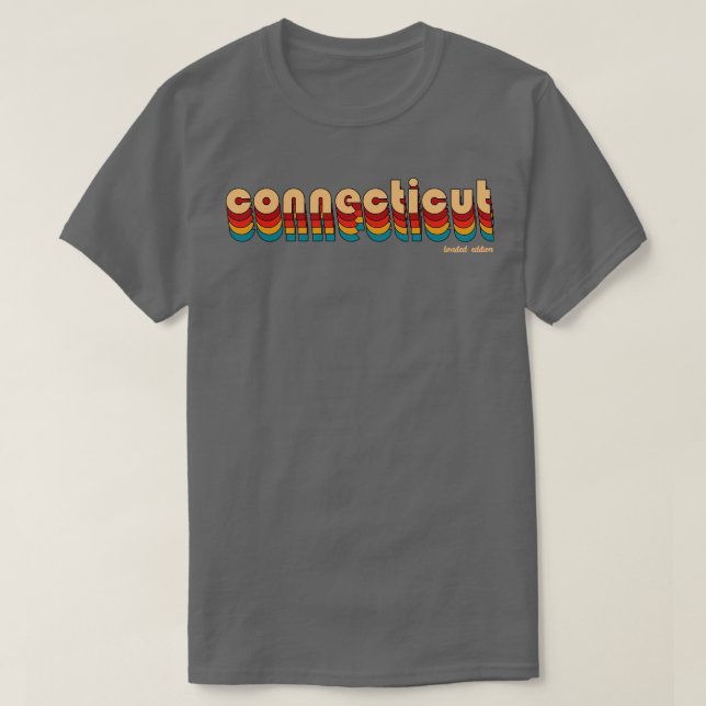 T-shirt Rétro Connecticut (Design devant)