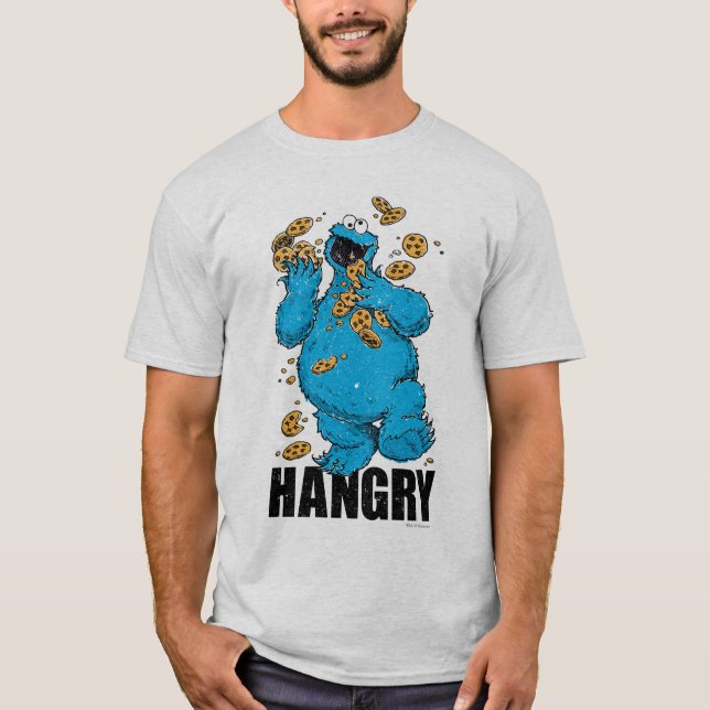 T-shirt Retro Cookie Monster | Affamé (Devant)