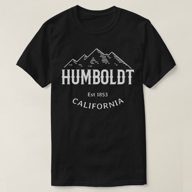 T-shirt Retro Cool Humboldt County California Pacific Rang (Design devant)