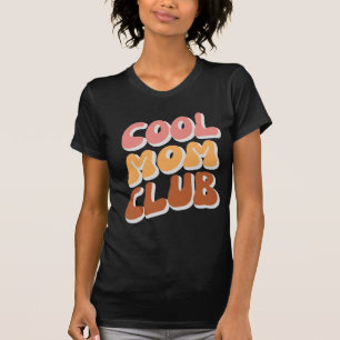 T-shirt Retro Cool Mom Club dans Groovy Waves