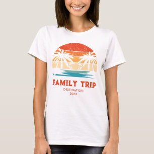 T-shirt Retro coucher de soleil vacances en famille Groupe