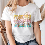 T-shirt Rétro "Couchers de soleil pour toujours"<br><div class="desc">T-shirt Rétro "Forever Chasing Sunsets"</div>