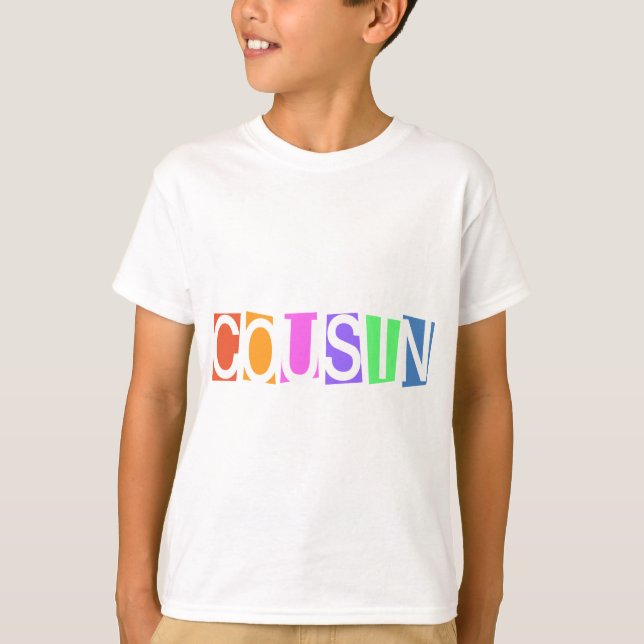 T-shirt Retro Cousin (Devant)