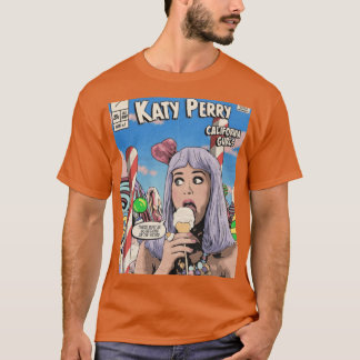 T-shirt Retro Couverture de bande dessinée Katy Perry Musi